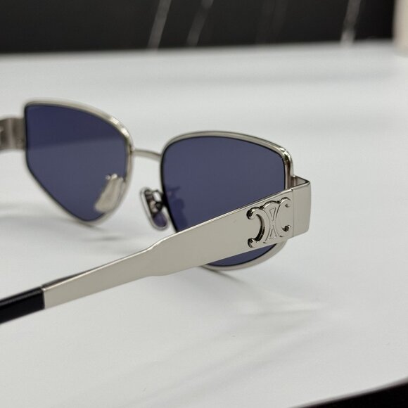 NEW CELINE CL40293U 16V SILVER BLUE WOMEN SUNGLASSES CELINE - Picture 6 of 11
